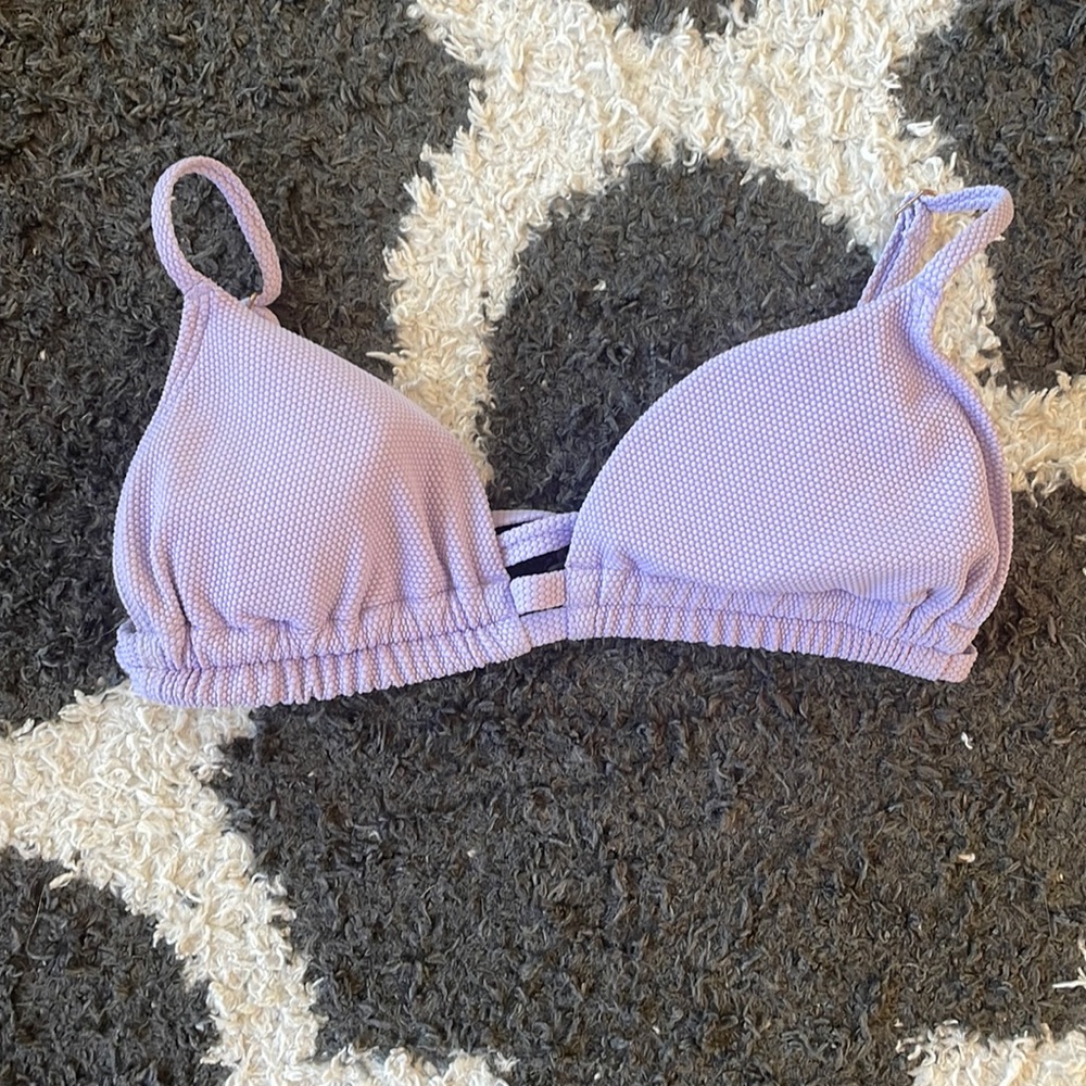 Hollister purple triangle swim top